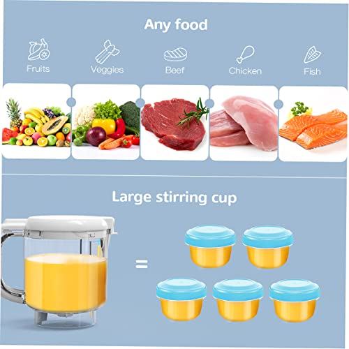 Robots de Cocina al Vapor Procesador de Alimentos para Bebés Multifunción, Cuece al Vapor, Mezcla, Descongela y Calienta, LCD Panel de Control Táctil, Apagado Automático - imagen 6