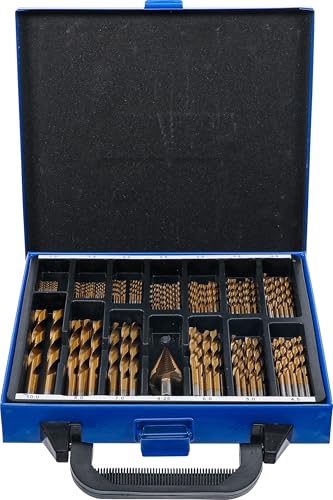 BGS 2009 | Jeu de forets à étages | HSS | traitement au nitrure de titane | 1-10 mm | 119 pièces