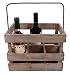Produktbild hLine Weinkiste aus Holz Weinträger Geschenk für Weinliebhaber 6 teilig