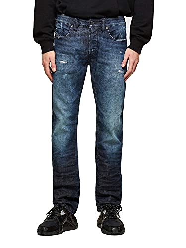 Diesel Safado-x L.30 Pantaloni Jeans, 01 Blue Denim, 29 Homme