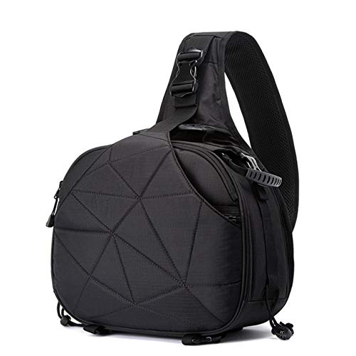 Large Capacity Triangular Camera Video Bag DSLR Waterproof Backpack Anti-shock Rucksack for Canon(black) Jasnyfall