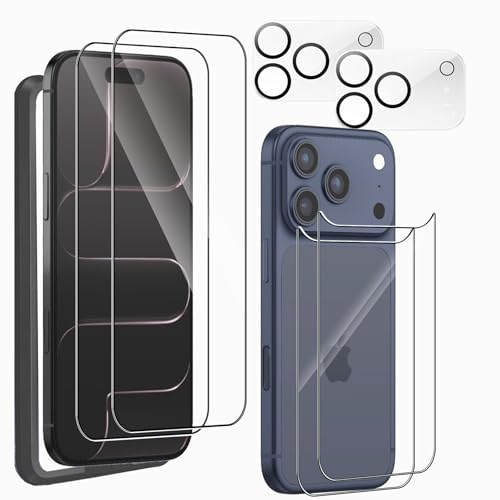 SVMONGWA 2+2+2 Screen Protector for iPhone 17 Pro Max with Lens Protector