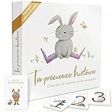 Livre de naissance bébé 0-5 ans – Album & journal souvenirs 120 pages pour photos – 6 poch...