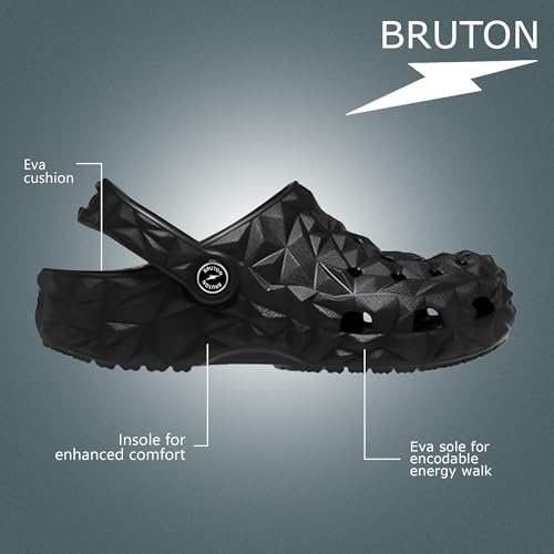 Image of BRUTON Men's Lightweight EVA Flip-Flops | Soft Cushioned Casual Flip-Flop Sandals | Comfortable Daily Wear