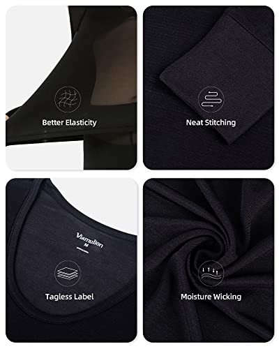 Viamulion Women's 100% Silk Thermal Underwear Top, Long Sleeve Base Layer(Top Only)3