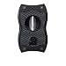 Colibri SV-Cut Two-in-One Cigar Cutter - Black & Black