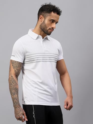 Image of VECTOR X OMT-258 Men's Water Printed Polo T-Shirt