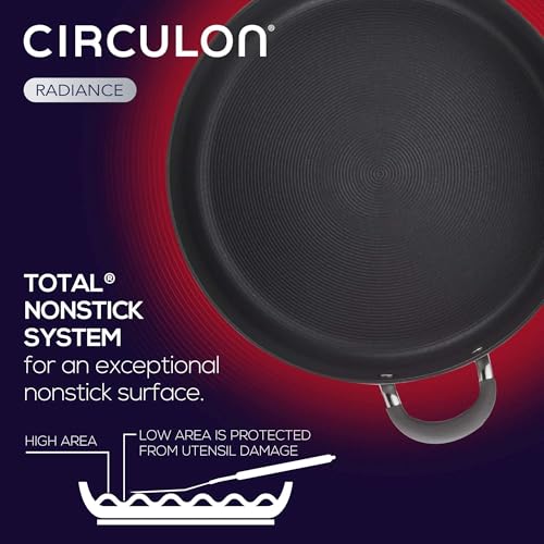 Circulon Radiance Hard Anodized Nonstick Frying Pan Set, 2-Piece, Gray - Image 5