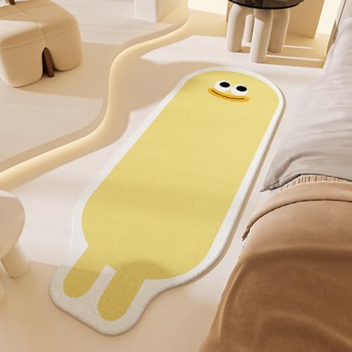 カーペット 寝室マット 可愛い フワフワ ラグマット 長方形 マイクロファイバー 柔らかい 北欧 滑り止め付き 吸水性 玄関マット ドアマット バスマット 速乾 ラグ 屋内 ベッドサイド 折り畳み 丸洗い 60*160cm