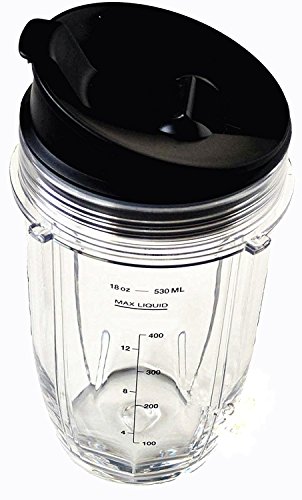 Sduck Replacement Parts for Nutri Ninja Blender, Small 18 oz. Cup with Sip & Seal Lid For 1000w Auto-iQ and Duo Blenders Nutri Ninja Blender Not for BL660 BL770 BL780 BL810 BL820 BL830