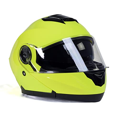 Milwaukee Helmets Mph9819Dot 'Breeze' Green Advanced Motorcycle Modular Helmet For Men And Women Biker W/ Drop Down Visor - X-Large #TOP7
