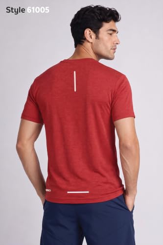 Image of Van Heusen Men's Running T-Shirt | Regular Fit | Crew Neck | Soft Breathable Mircofiber | Casual Wear | Summer Favorite | Shoulder Bonding |Sports T-Shirt | Style 61005