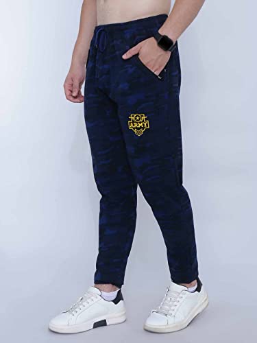 Image of Neo Garments Men's Cotton Solid Regular Fit Trackpants /Jogger /Trouser with Side Pockets