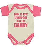 Babyprem Baby Born to Love Liverpool Like Daddy Clothes Bodysuit Pink 0-3