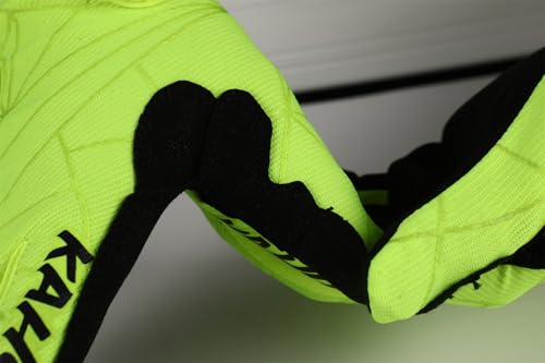 EXCEREY Spider Web Cycling Gloves MTB Biking with Touchscreen Gel Padding Breathable Mesh All-Season for Men Women & Mountaineering (Fluorescent Green, Size XL) by EXCEREY - Image 4