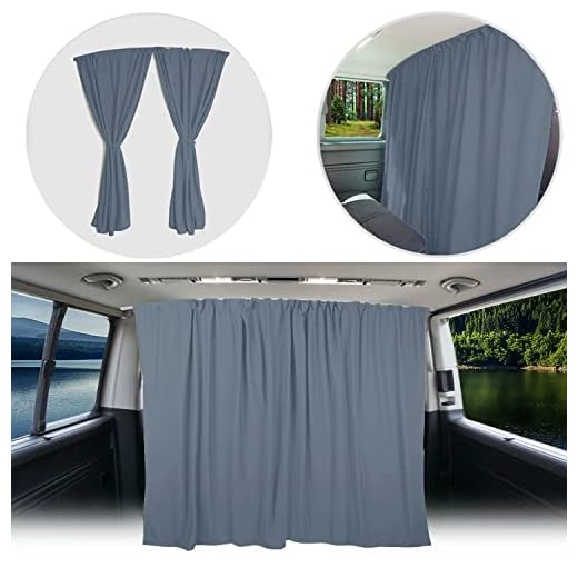 VW T5 T6 Multivan Transporter Caravelle Dimensioner Gardiner Cab Avdelare Färg: Grå