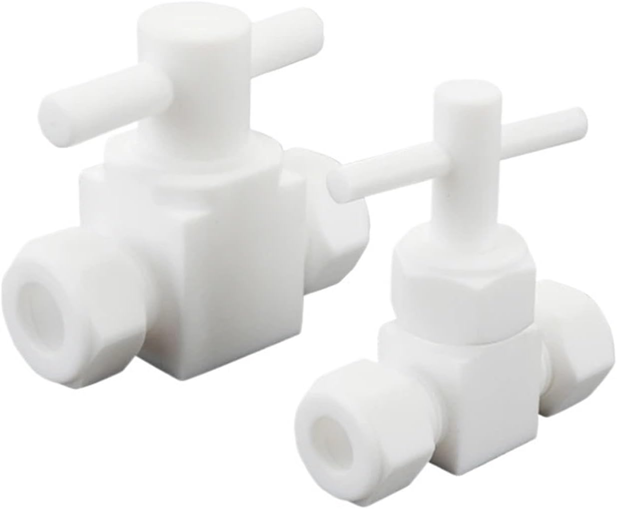 3 4 6 8 10 12 14 16-25mm 1/8" 1/4" 3/8" 1/2" 3/4" 1" OD Tube PTFE Compression Needle Valve Crane Shut Off Ball Valve(4mm,Ball Valve)