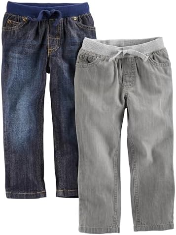 Simple Joys by Carter's Baby Boys' 2-Pack Pull on Denim Pant