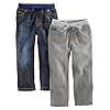 Simple Joys by Carter’s Paquete de 2 pantalones de mezclilla para bebé niño