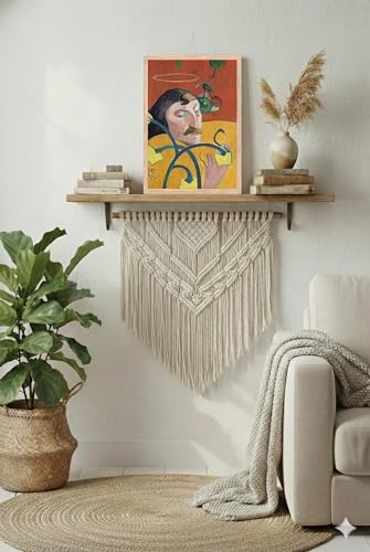 Image of BLINKART Egon Sheele Aesthetic Modern Art Walls With Frame | Natural Wood Texture | Living Room Bedroom Office Wall Decoration | Poster Home Decor Frames Wall Bedroom | 12x8 Inches (D355)