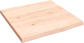 vidaXL Wandregal 40x40x2 cm Massivholz Eiche Unbehandelt