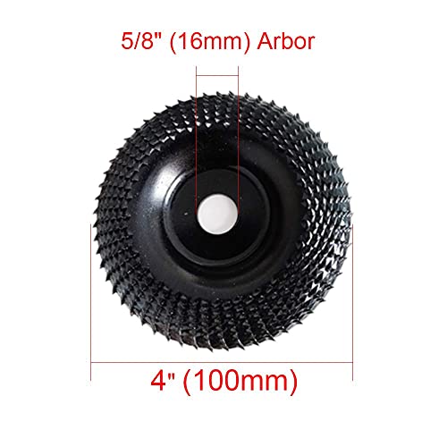Homesogood Wood Grinding Wheel Rotary Tool Angle Grinder Milling Cutter Woodworking Tools Shaping Blade Carving For 5/8 #TOP2