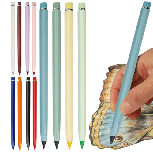 Generico Lápices De Colores Para Adultos | Lápices Eternos En Paquete Al Por Mayor - 12 Piezas Sin Templar De Dibujo Para Escuela Arte Niños Adultos