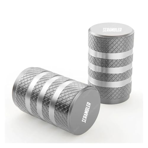 Reifen CNC Ventilmündel Für Du@&Cati Scrambler 400 800 1100 2014–2019 Reifenventilkappen Luftdichte Abdeckung Für Motorradzubehör(Titanium)