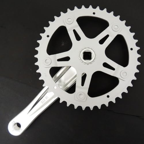 Axorafow Corone rimovibili per 36t/40t/42t con singola interfaccia bracci bici cono Jis movimento centrale manovella velocità quadrata mountain per bici guarnitura con acciaio da 170 mm (40T)