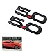 5.0 Emblem 3D Fender Badge Decals Replacement for Ford Mustang 2PACK (Matte Black)