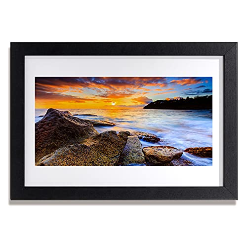 Image photo paysages de pierres de mer encadrée 30x20 cm pour décoration murale chambre