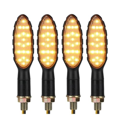 Clignotants moto LED 12V universels avec feu arrière intégré pour custom et sportive