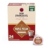 Don Francisco's Maple Pecan Flavored Coffee, 100% Arabica, 24 K-Cup Compatible Single-Serve Pods - 100% Arabica with warmth of maple and toasted pecans with creamy caramel undertones