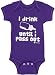Funny Baby Onesies Fayebeline Boutique Quality "I Drink Until I Pass Out" Purple 0-6M