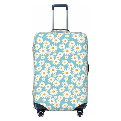 Travel Luggage Cover - Daisy Floral A Washable Suitcase Covers Protector Fits 18-32 Inch Luggage