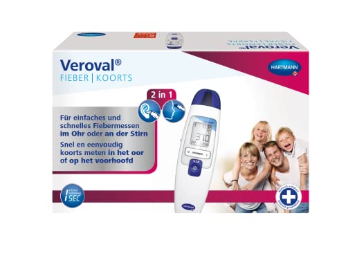 Veroval Termómetro infrarrojo 2 en 1, medición rápida de la fiebr...