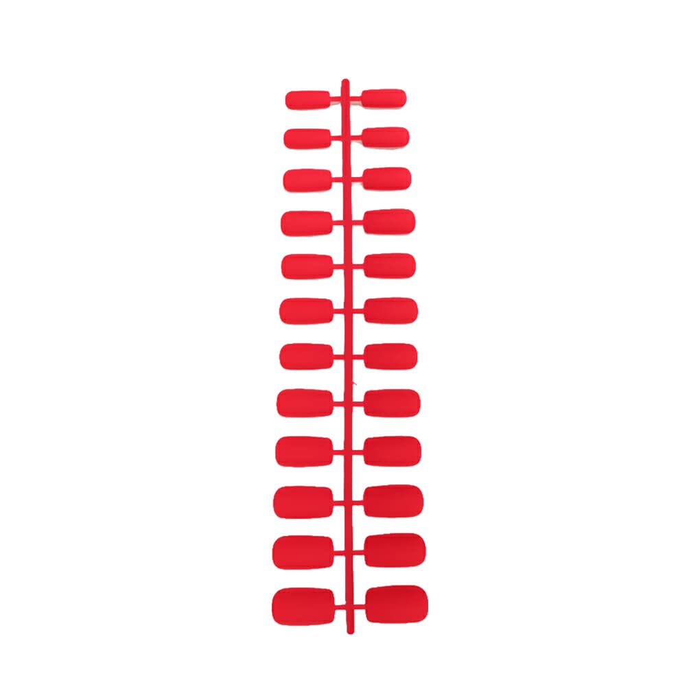 50 Set di 1 set di colla sulle unghie Lima per punte di media lunghezza Stile quadrato opaco Strumento di bellezza artificiale Forniture per saloni Decorazioni fai da te