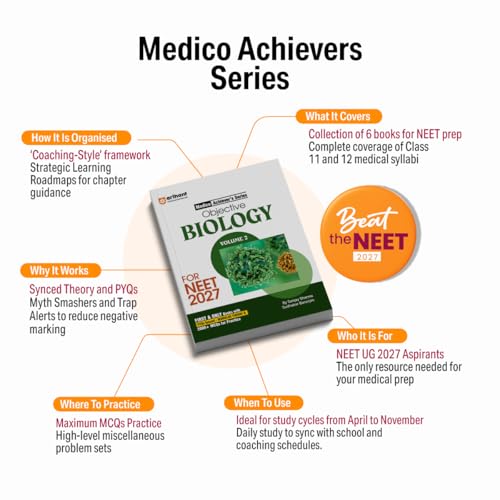 Image of Arihant Objective Physics Volume 2 for NEET 2026-2027 | Medico Achiever's Series | 3000+ MCQs with PYQs Synced Modular Theory | Fully Revised NEET Preparation Book by DC Pandey