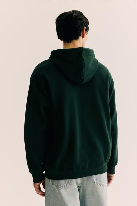 Image of Casual Fleece Hoodie Sweatshirt Solid Hooded Collar Drawstring Long Sleeve Pullover for Men & Women