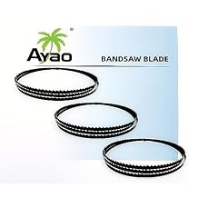 AYAO Pack of 3 Band Saw Blades 62 Inch X 1/8 Inch X 12TPI