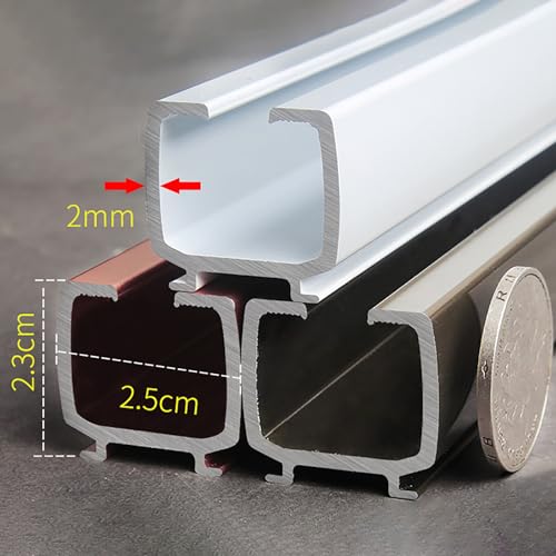 Riel de aluminio estructural para duchas con accesorios Clete integrados 6