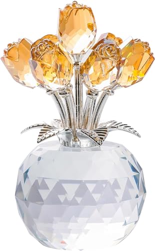 Handmade Rose Crystal Ornament