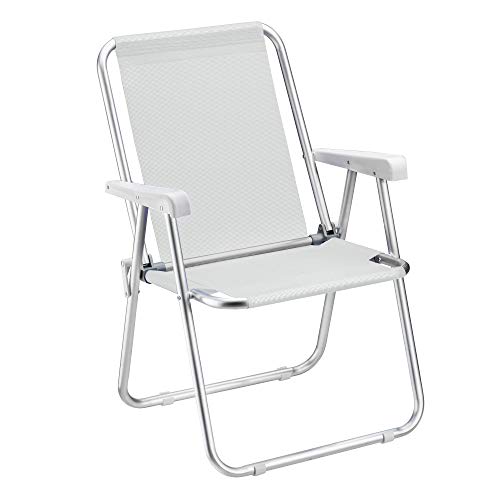 CADEIRA DE PRAIA ALUMÌNIO GRAND BEACH PREMIUM BRANCO