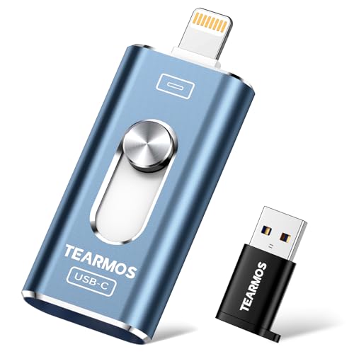 TEARMOS 512GB Photo Stick for iPhone Flash Drive, Memory Stick Phone Storage for Photos and Videos...