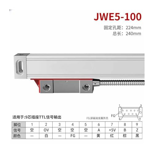 Capteur de déplacement numérique JWE5 doté d'une échelle de précision 5 µm - 2