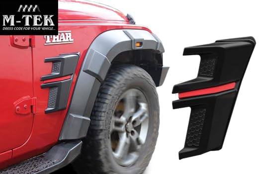 M-Tek Fendor Applique For Thar | Drill Free | Easy Installation