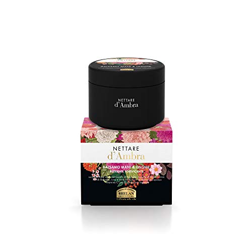 Helan, Nektar z bursztynu, krem do rąk i wzmacniający paznokcie, odżywczy i perfumowany balsam do miękkiej skóry, z różą psa i witaminą C - naprawa do rąk krem do rąk przeciwko zaczerwienieniom 50 ml