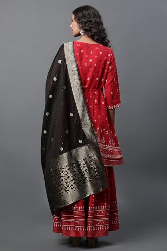 Image of Aurelia Polyester Women Kurti With Sharara and Dupatta Set