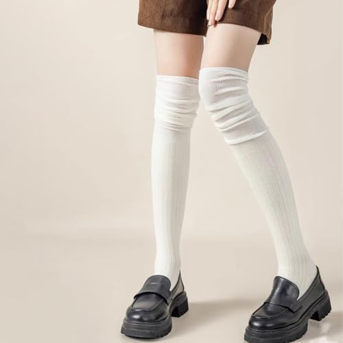Over Knee High Boot Socks - Slouch Top Knit Fashion Thigh Socks for Women2