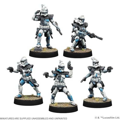 asmodee, Star Wars: Legion - Galactic Republic Starter Set (Repubblica Galattica), Atomic Mass Games, Tabletop, 2 Giocatori, 14+ Anni, 120-180 Minuti, Tedesco, multilingue - 7